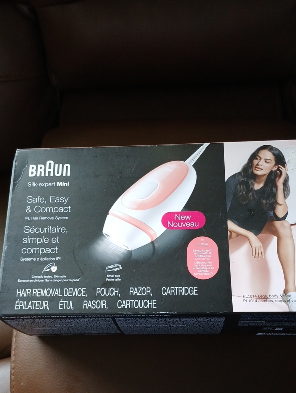 Braun Silk-expert Mini IPL Hair Removal Device — Pink & White